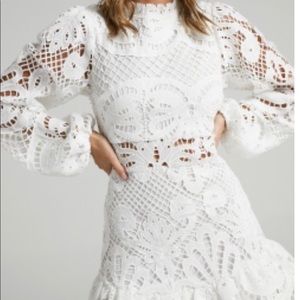 White Lace Showpo Dress